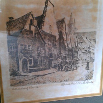 etching by R. Bach