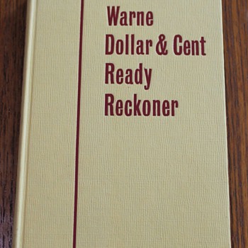 Warne Dollar and Cent Ready Reckoner - Books