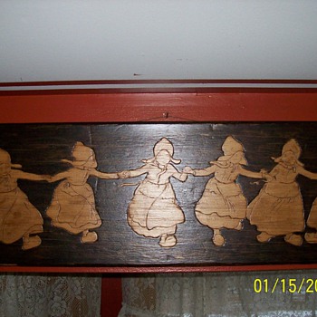 1904 dutch girl & boy plaques