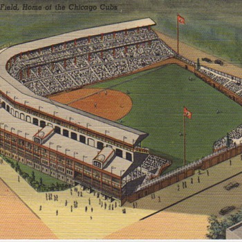 Old Wrigley Field Postcard....