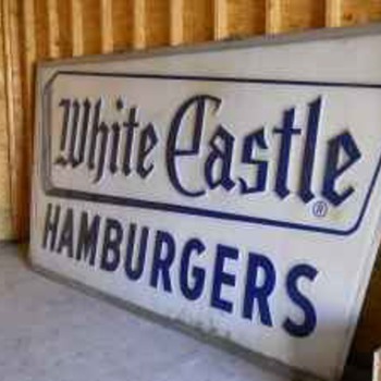 Vintage White castle sign 12x6 - Signs