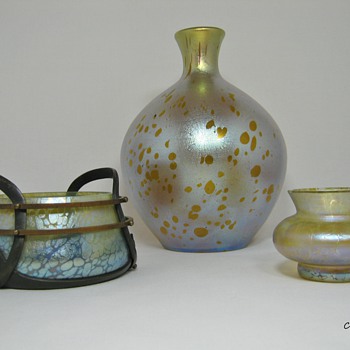More Loetz Art Glass Group shots ~~ Candia Collection ~~ - Art Glass
