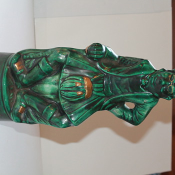 VINTAGE GREEN LEPRECHAUN SCOTCH WISKEY BOTTLE