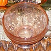 Pink Depression Glass Open Sugar