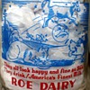 Tall Round Pyro Quart Roe Dairy Milk Bottle "Hey Diddle Diddle" Nursery Ryhme 