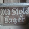 Glass Old Style  Lager Beer Sign