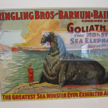 Shelburne Museum Circus posters #2 - Goliath The Monster Sea Elephant - Posters and Prints