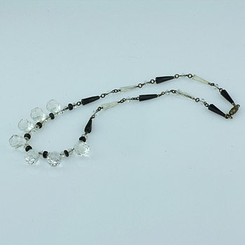 Art deco czech glass necklace