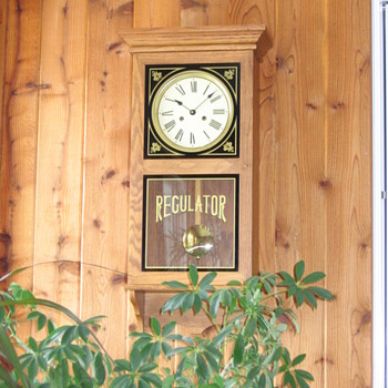 Regulator clock dad made - Clocks