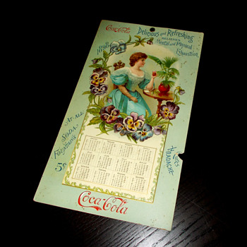 1898 Coca-Cola Calendar-My newest item that's my oldest item!