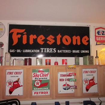 Firestone Porcelain Sign - Signs