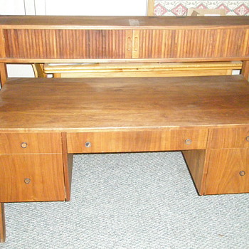 Walnut Desk Danish Modern ?