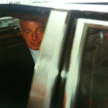 Joe arriving at the stadium...