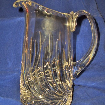 Fancy little Pitcher with a Swirl design - Glassware