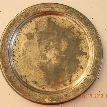 1884 Reed and Barton Plate 