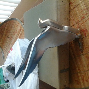 Vintage Large Winged Eagle Hood Ornament - Classic Cars