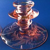 Pink Elegant Glass Candlestick