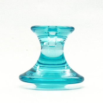 Laguneblaa candleholder, Per Lütken (Holmegaard, 1960)