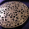 Webster Co Sterling over Glass trivet