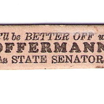 "You'll be better off with Offerman as State Senator" Nail File - Advertising