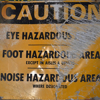Very unusual sign found buried in the sand on Alameda today