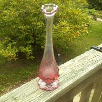 Fenton Vase, Pink - Glassware
