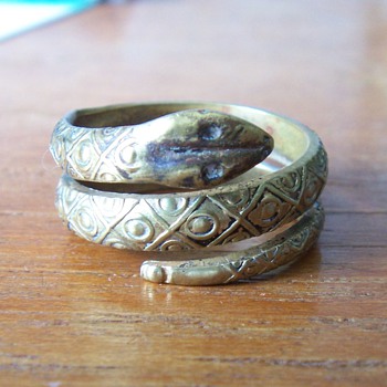 Brass Snake Ring - Costume Jewelry
