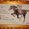 Vintage Water Colour Of Rider(me) & My Horse & Artist Judy Todd 