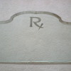 pharmacy Rx counter top glass  