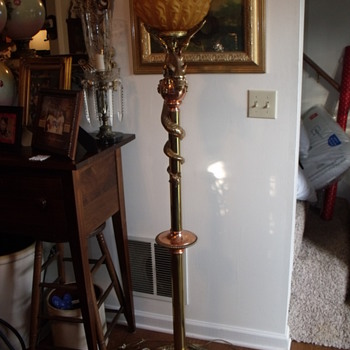 Brass Dragon Floor Lamp - Lamps