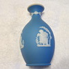 1886 - Wedgwood Blue Jasper Dip Bud Vase 'Poor Maria'
