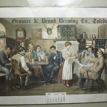 Grasser & Brand Brewing Calender - Breweriana