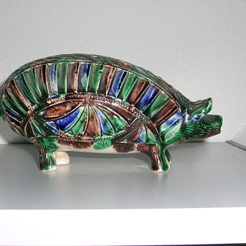 my birth pig - Art Pottery