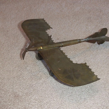 WW1 Trench Art German Taube Airplane c. 1916 - Military and Wartime