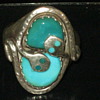 Sterling Silver Snake Ring by Zuni silversmith Effie