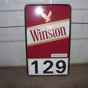 winston cigarette sign