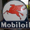 Mobil Pegasus Collectible Sign (two-sided porcelain with stand)