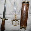 Very Old Letter Opener and Scissors -please call me for more pics, I have no idea what this is. And WW2 piece as well.
