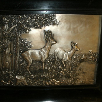 Metal Possibly Bronze Picture - Animals