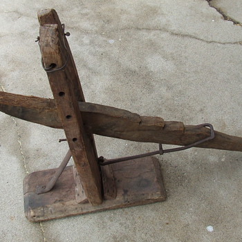 Very Old Primitive Buggy or Small Wagon Jack - Tools and Hardware
