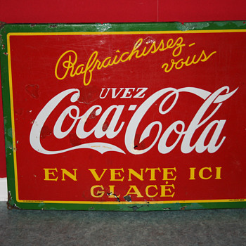 Coca cola porcelain sign - Signs