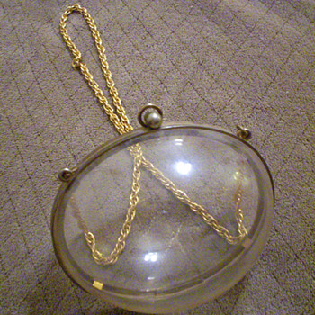 Pre-Judith Lieber Vintage Lucite Egg-Shaped (Bubble) Purse, Help??