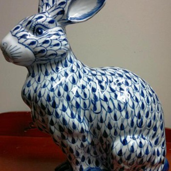 Large heavy Chinese Ceramic  Rabbit