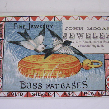1880 Boss Watch Case Trade Card