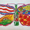Set of 4 UnCola posters in mint condition, 1969