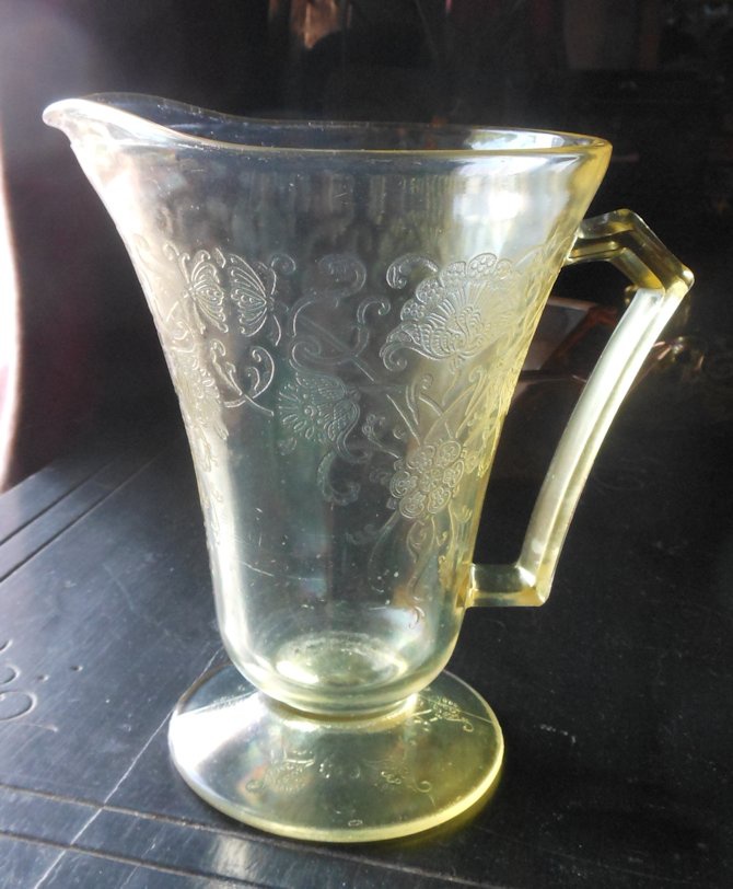 Yellow Depression Glass Pitcher Collectors Weekly