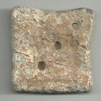 Unknown ancient weight? Square three dots - World Coins