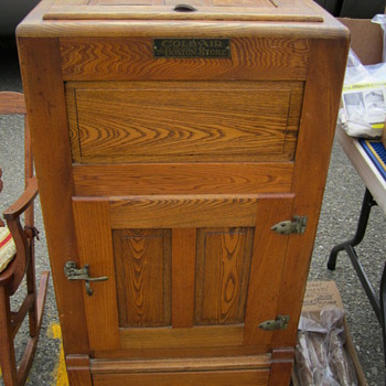 "Coldair" Wooden Icebox from "The Boston Store" - Kitchen
