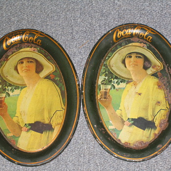 just found 2 coke tip trays 