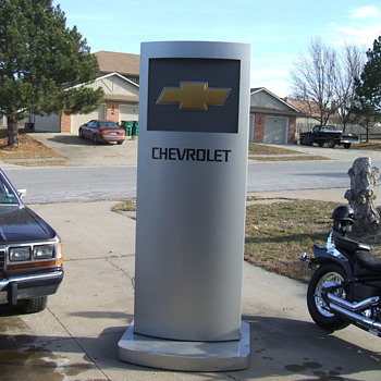  8FT  TALL CHEVROLET DEALER SHOWROOM SIGN